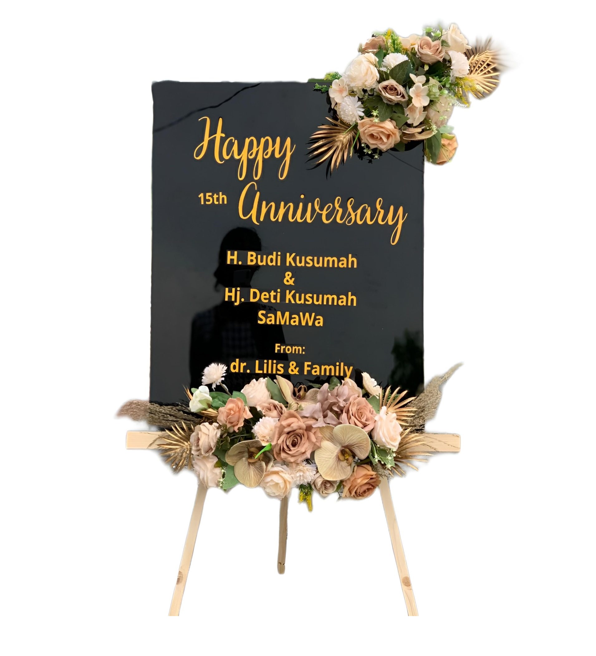 Papan Bunga Akrilik Cambai