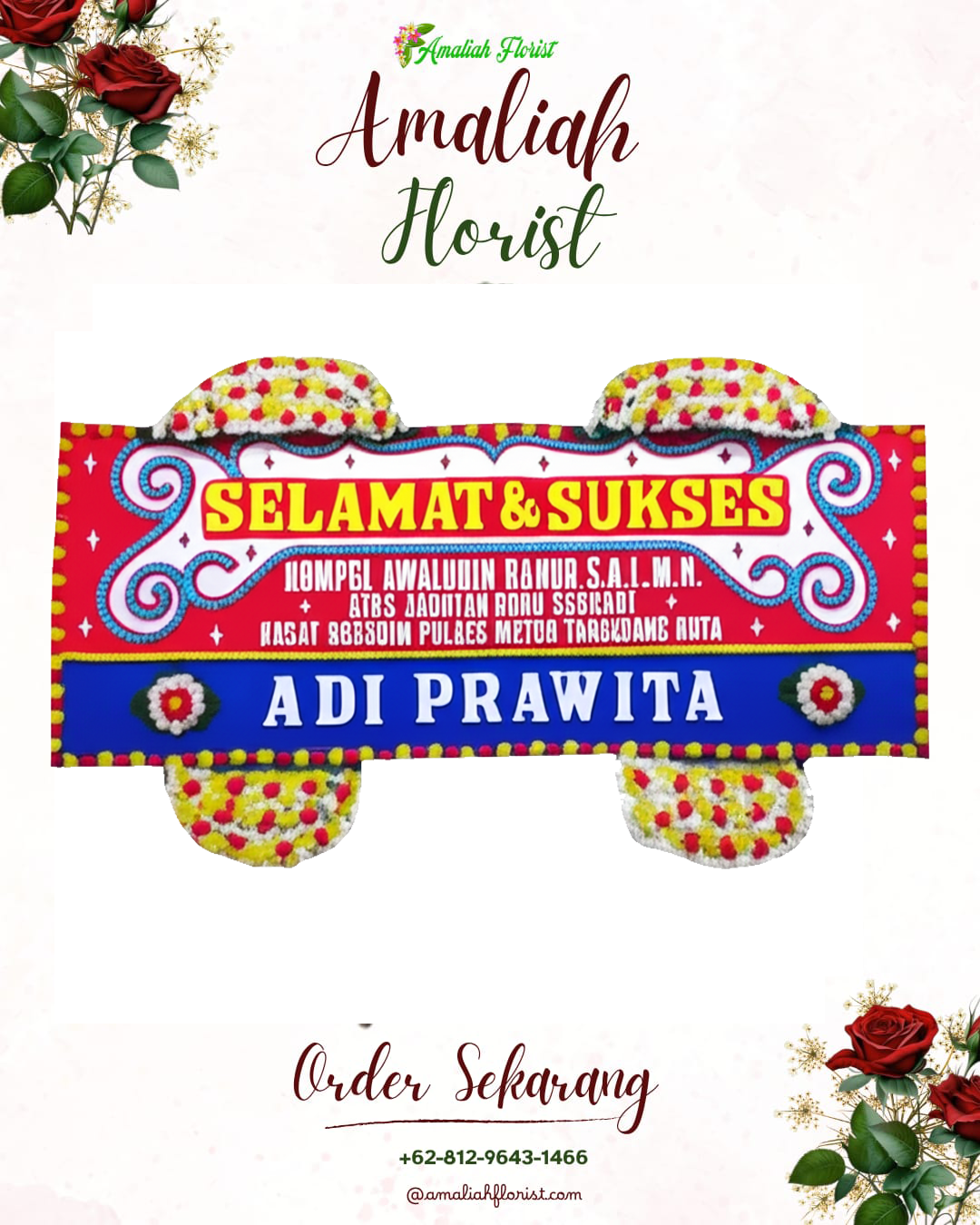 Papan Bunga Ucapan Selamat Cambai